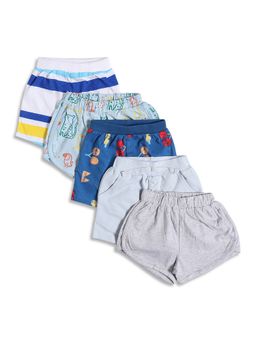 MINI KLUB - Knit New Born And Baby Boys Shorts (Pack of 5)