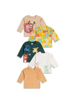 MINI KLUB - Knit New Born And Baby Boys T-Shirts (Pack of 5)