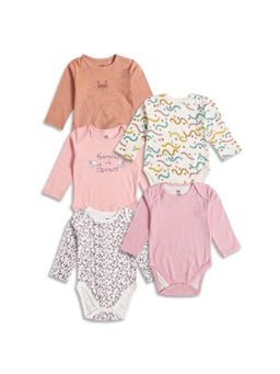 MINI KLUB - Knit New Born And Baby Girls Body Suits (Pack of 5)