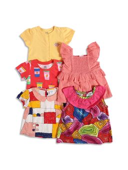MINI KLUB - Knit New Born And Baby Girls Knit Tops (Pack of 5)