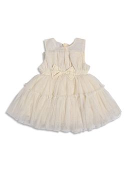 MINI KLUB - Off White Shimmer Baby Girls Dress
