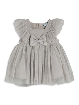 MINI KLUB - Grey Shimmer Baby Girls Dress