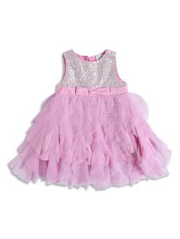 MINI KLUB - Pink Embellished Baby Girls Dress