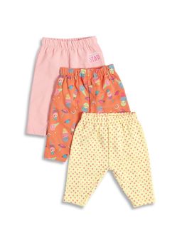 MINI KLUB - Knit New Born And Baby Girls Knit Pant (Pack of 3)