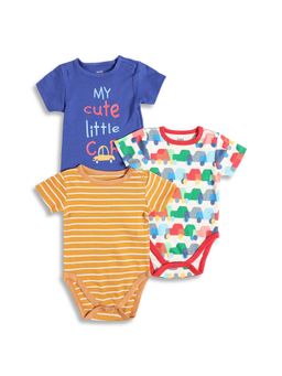 MINI KLUB - Knit New Born And Baby Unisex Body Suits (Pack of 3)