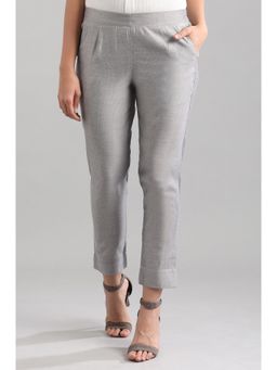 Aurelia - Grey Solid Trousers