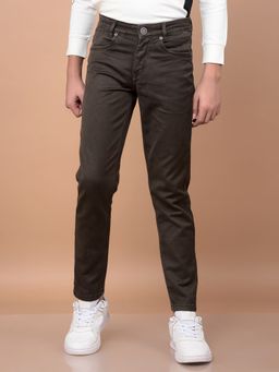 CRIMSOUNE CLUB - Boy's Brown Jeans