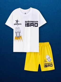 Napchief - Unisex ISRO Gaganyaan Shorts Set