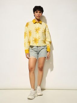ONLY - Women Yellow Printed Shirt