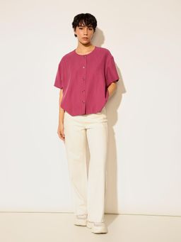 ONLY - Women Maroon Solid Shirt