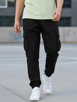 Bewakoof - Air 1.0 Men's Black Oversized Cargo Joggers