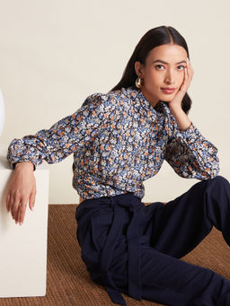 Twenty Dresses by Nykaa Fashion - Work Floral Printed High Neck Crop Top