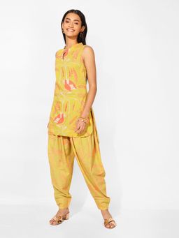 Fabindia - Lime Cotton Kurta