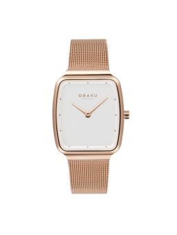 Obaku - Tern Lille Quartz Silver Slim case 4.8 mm Rectangle Dial Womens Watch - V267LXVIMV