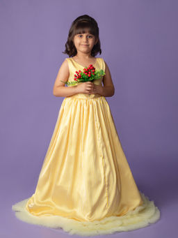 ZIP ZAP ZOOP - Yellow Classic Flare Gown Dress