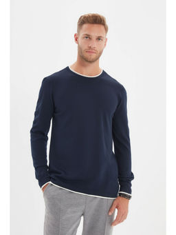 Trendyol - Man Navy Blue Sweater
