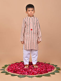 The Cotton Staple - Bourbon Kurta & Pant for Boys (Set of 2)