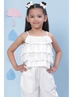 Biba - White Flared Top