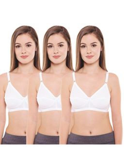 Bodycare - Pack Of 3 Full Coverage Bra - White
