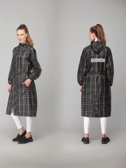 The Clownfish - Womens Polyester Raincoat- Black