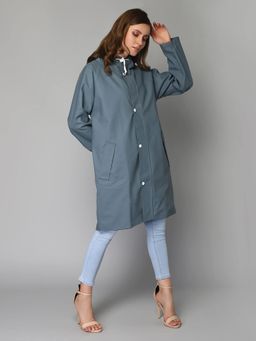 The Clownfish - Raincoat For Women- Grey