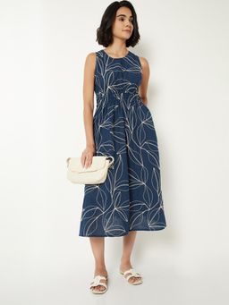 max - Women Embroidered A-Line Midi Dress