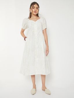 max - Women Embroidered Midi Dress