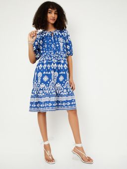max - Women Printed A-Line Knee Dress