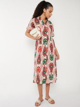 max - Women Printed A-Line Midi Dress