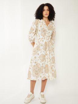 max - Women Printed A-Line Midi Dress