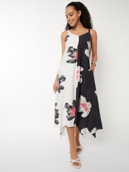 max - Women Floral Print A-Line Midi Dress