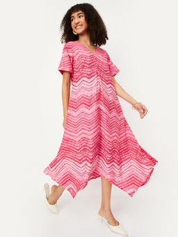 max - Women Printed A-Line Midi Dress
