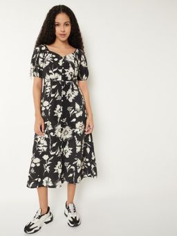 max - Women Floral Print Midi Dress