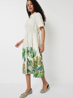 max - Women Printed A-Line Midi Dress