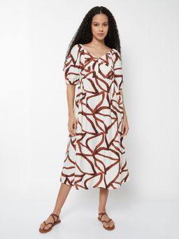 max - Women Printed A-Line Midi Dress