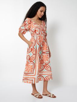 max - Women Printed A-Line Midi Dress