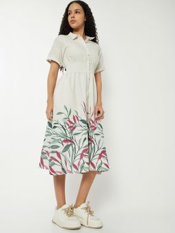 max - Women Printed A-Line Midi Dress