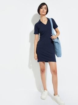 max - Women Ribbed Bodycon Mini Dress