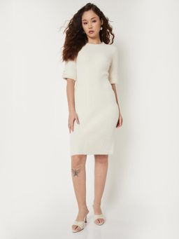 max - Women Knit Bodycon Knee Dress