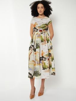 max - Women Printed Midi Dress