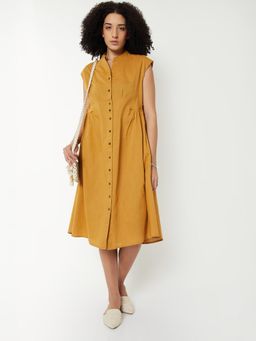 max - Women Solid Midi Dress