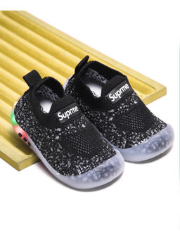 KATS - Kids Led Light Slip On Closure Sneakers- Black