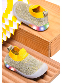 KATS - Kids Led Light Slip On Closure Sneakers- Green