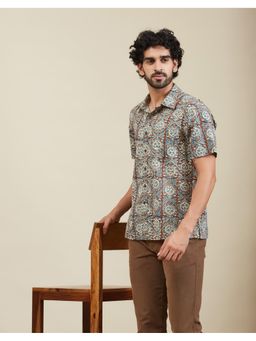 Fabindia - Multi-Color Cotton Printed Bush Shirt