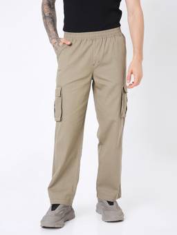 BLNK - Beige Men's Classic 5-Pocket Utility Cargo Pant