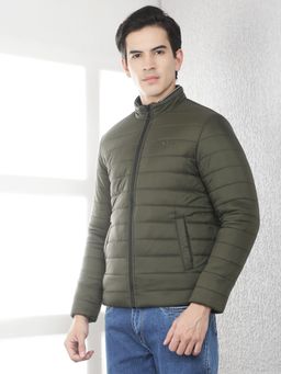 CRIMSOUNE CLUB - Men's Olive Quilted Reversible Jacket