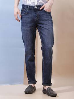 CRIMSOUNE CLUB - Streetwear Men's Blue Jeans