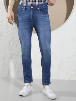 CRIMSOUNE CLUB - Essential Wear Men's Blue Skinny Jeans
