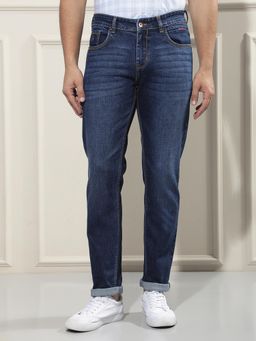 CRIMSOUNE CLUB - Relaxed Style Men's Blue Jeans