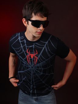 Free Authority - Black Marvel Spider-Man Brand New Day Printed Men's Regular Fit T-Shirt